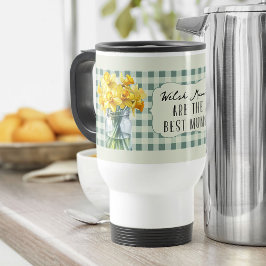 Caneca Térmica Melhores Mães - Daffodilos Verdes em um Jar