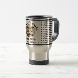 Caneca Térmica Melhores Presentes para Treinador de Beisebol com