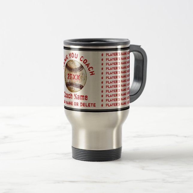 Caneca Térmica Melhores Presentes para Treinadores de Beisebol Se (Frente Esquerda)