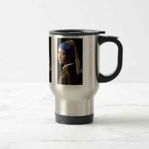 Caneca Térmica menina com o brinco de pérola