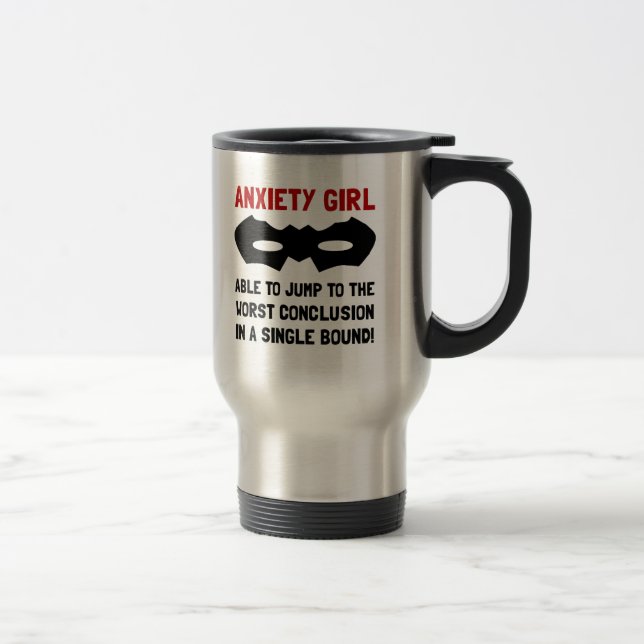 Caneca Térmica Menina da ansiedade (Direita)