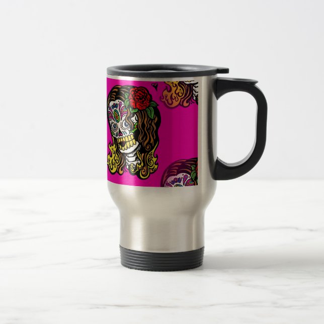 Caneca Térmica menina do crânio (Direita)
