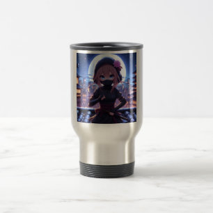 Caneca Térmica Menina guerreira Ninja bonita