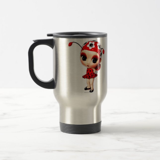 Caneca Térmica Menina Ladybug (Esquerda)