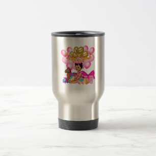 Caneca Térmica Menina Rosa