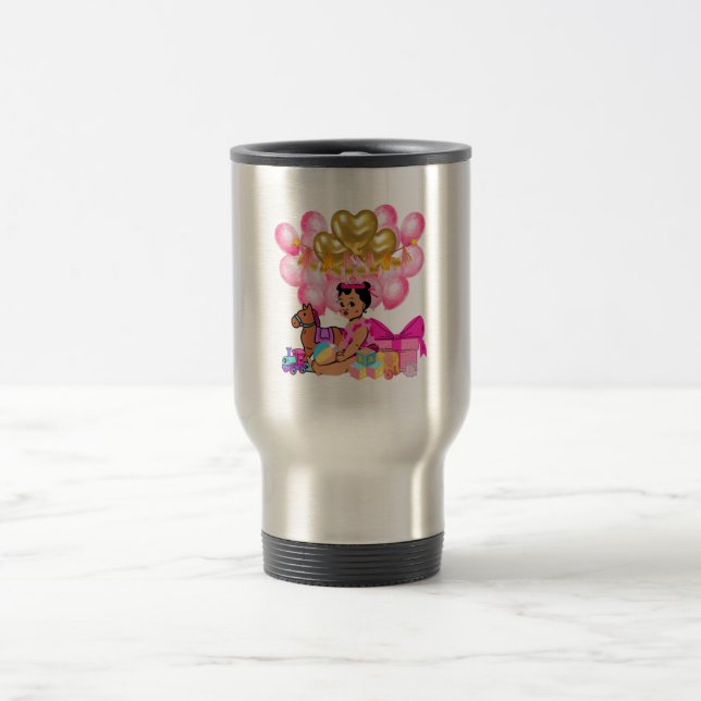 Caneca Térmica Menina Rosa (Centro)