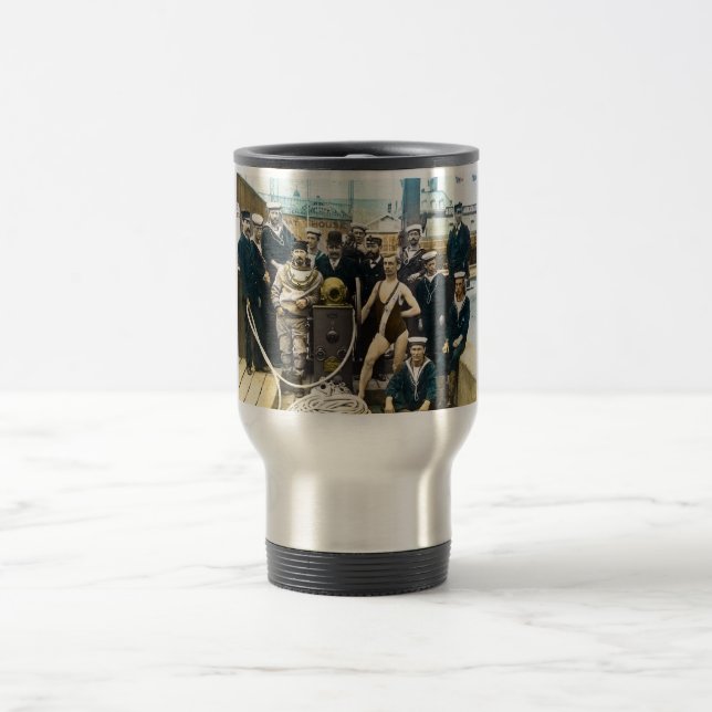 Caneca Térmica Mergulhador 1891 naval real do capacete de (Centro)