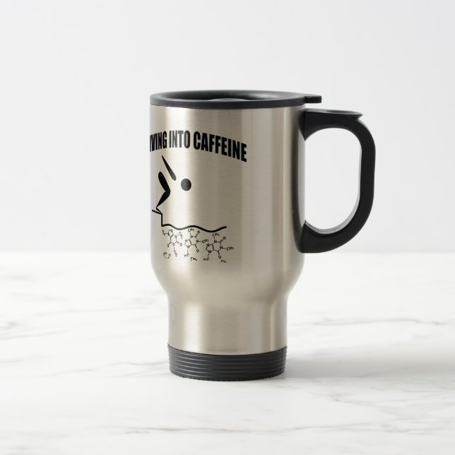 Caneca Térmica Mergulho Na Cafeína (Direita)