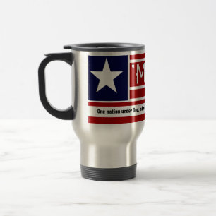 Caneca Térmica MERICA - Texto de Customizeable da forma da