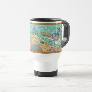 CANECA TÉRMICA MERMAID WITCH, HALLOWEEN MERHORSE VIAGEM AO TRABAL