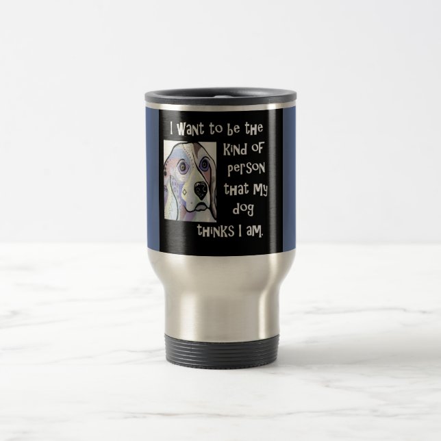 Caneca Térmica Meu cão minha inspiração (Centro)