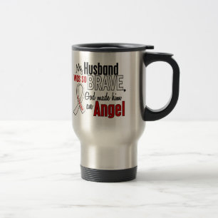Caneca Térmica Meu marido é um câncer pulmonar do anjo