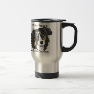 Caneca Térmica Meu melhor amigo é um pastor do inglês da Tri co