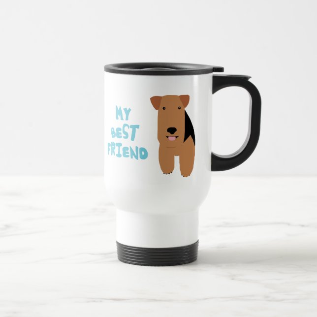Caneca Térmica Meu melhor amigo galês Terrier (Direita)
