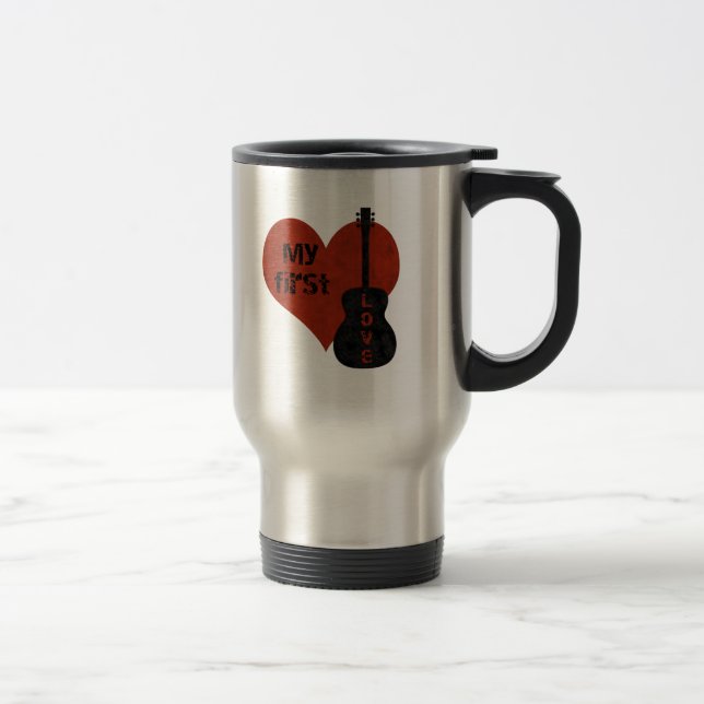 Caneca Térmica Meu Primeiro Ama De Violão (Direita)