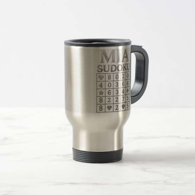 Caneca Térmica Mia sudoku (Frente Esquerda)