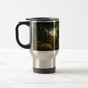 Caneca Térmica Milagre de São Huberto por Peter Paul Rubens 
