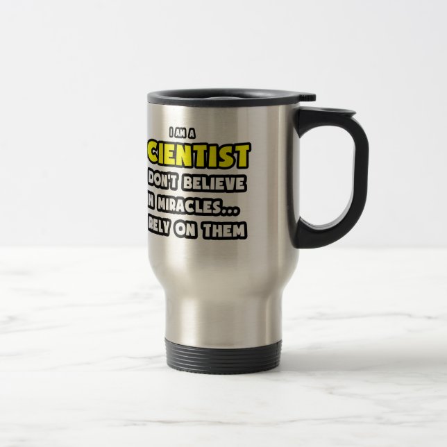 Caneca Térmica Milagres e Cientistas ... Engraçado (Direita)