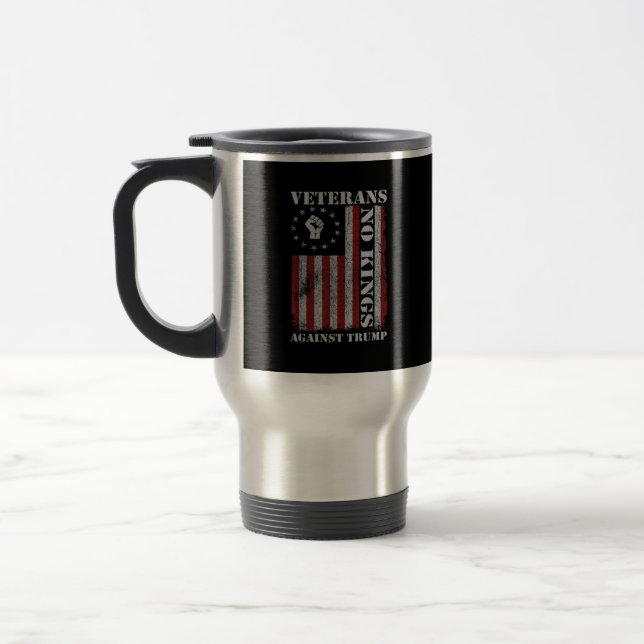 Caneca Térmica Military Veterans Protest Flag Patriotic Freedom (Esquerda)