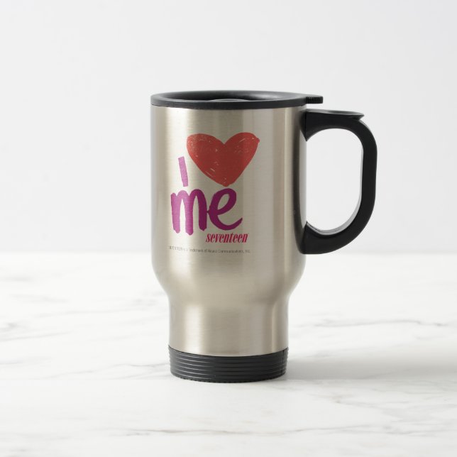 Caneca Térmica Mim coração mim cor-de-rosa/roxo (Direita)