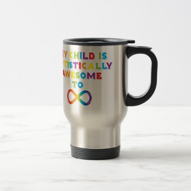 Caneca Térmica Minha Criança Infinita Autisticamente (Direita)