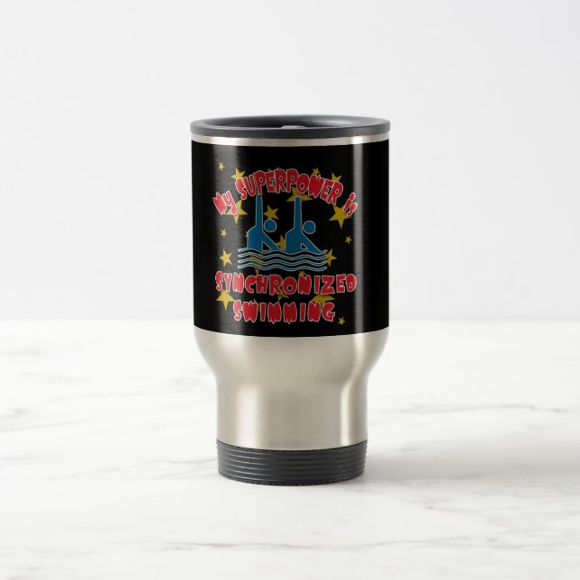 Caneca Térmica Minha superpotência é natação sincronizada (Centro)