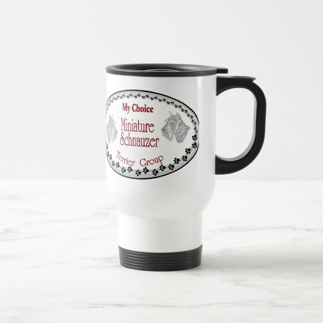 Caneca Térmica Miniatura Schnauzer Amantes (Direita)
