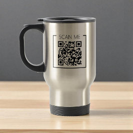 Caneca Térmica Minimalist QR Code Scan Me Business