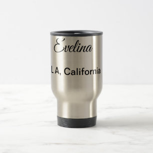 Caneca Térmica Mínimo simples adicione seu nome custo local