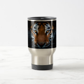 Caneca Térmica Mirada de Tigre en Taza Metalica