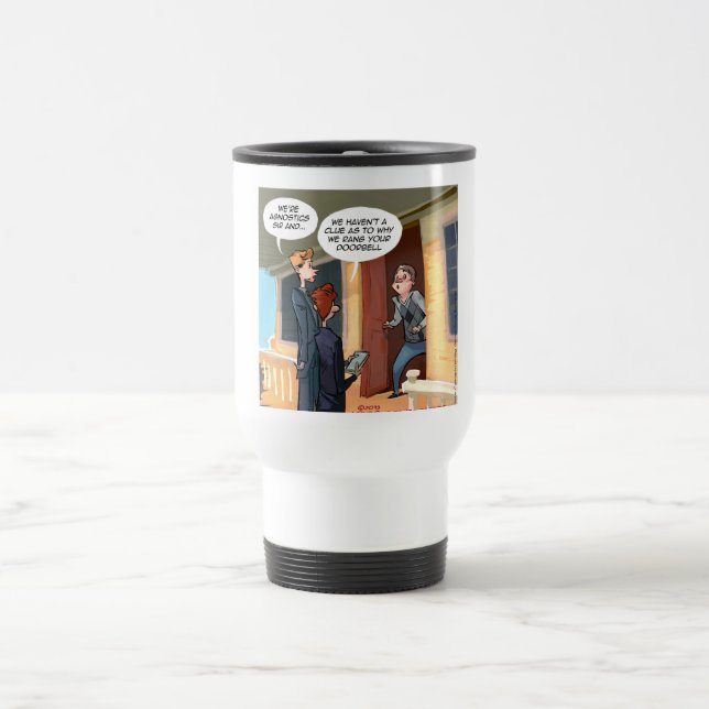 Caneca Térmica Missionários Agnósticos Engraçado (Centro)
