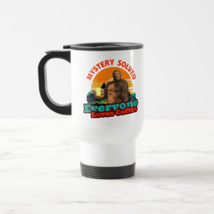 Caneca Térmica Mistério Resolvido Todos Amam Café Bigfoot Engraça