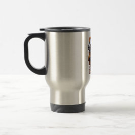 Caneca Térmica Moda de Tigre Fofo – Roupa de Tigre Adorável 