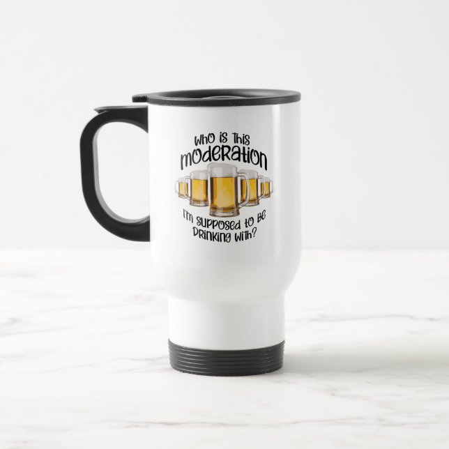 Caneca Térmica Moderação (em bebendo) (Esquerda)