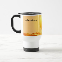 Caneca Térmica Modern Boho Amber Desert Sunset Personalized