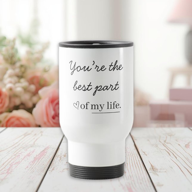 Caneca Térmica Modern Personalized Love Quote Travel Mug (Criador carregado)