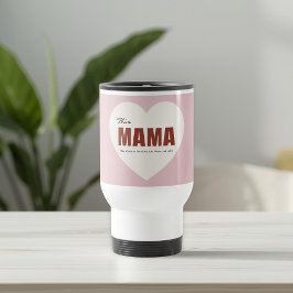 Caneca Térmica Modern Personalized Mama Heart Travel Mug