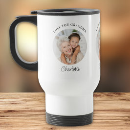 Caneca Térmica Modern Photo Love You Grandma