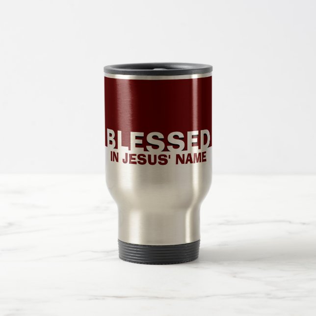 Caneca Térmica Moderno Burgundy BECIDO Em Nome De Jesus Cristão (Centro)