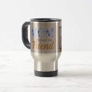 Caneca Térmica Moderno Dia das Mães Elegante Amigo para Sempre