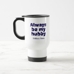 Caneca Térmica Moderno Personalizado Seja Meu Marido Amor Branco