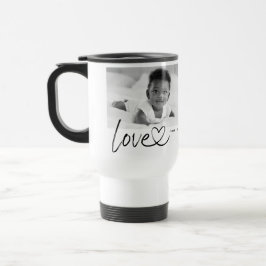 Caneca Térmica Moderno Roteiro de 2 Fotos de Amor
