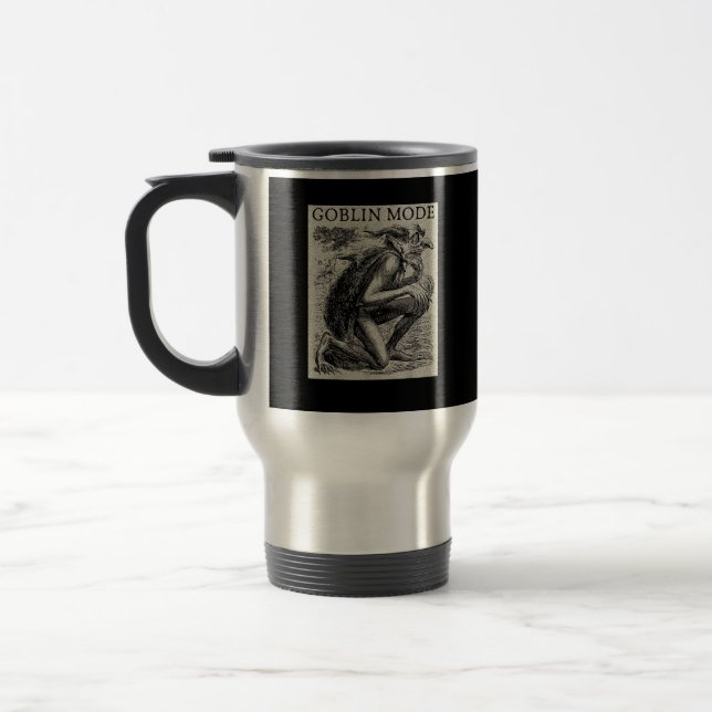 Caneca Térmica Modo Duende Goblincore Fairycore Grunge Medieval (Esquerda)
