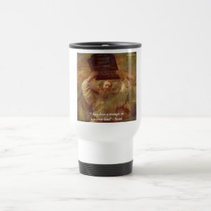 Caneca Térmica Moisés de Rembrandt & Citação Bíblica