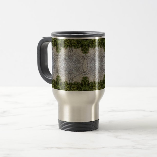 Caneca Térmica Moisés Verdes e Arte da Terra (Frente Esquerda)