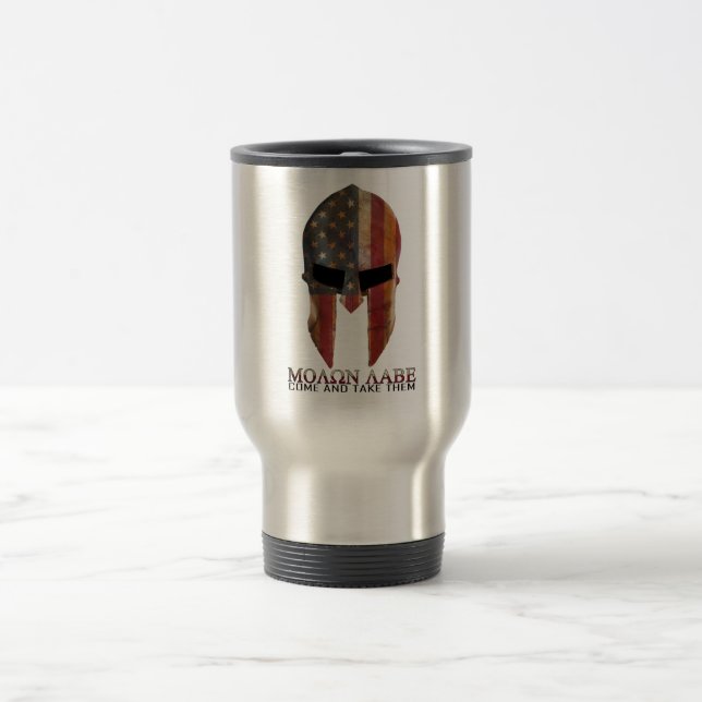 Caneca Térmica Molon Labe - vindo e toma-lhes os EUA espartanos (Centro)
