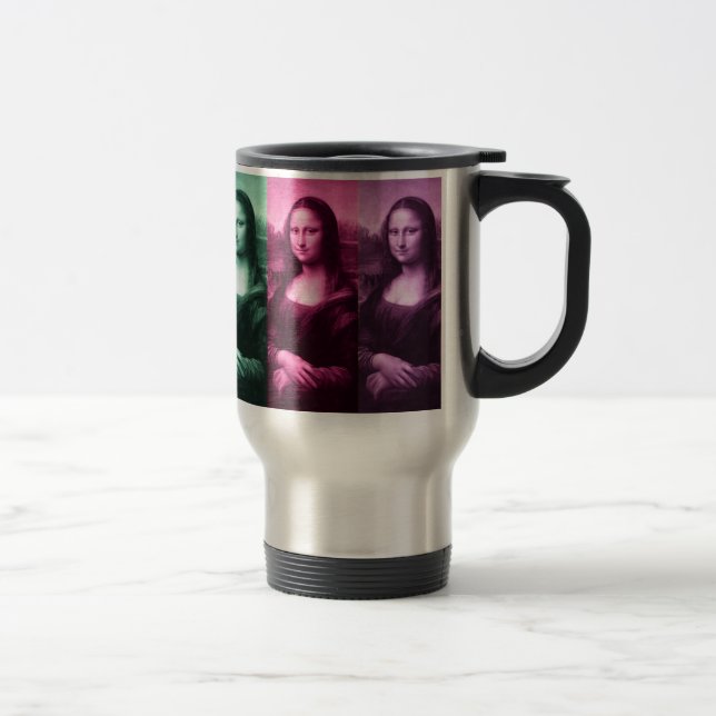 Caneca Térmica Mona Lisa Green Pink Purple (Direita)