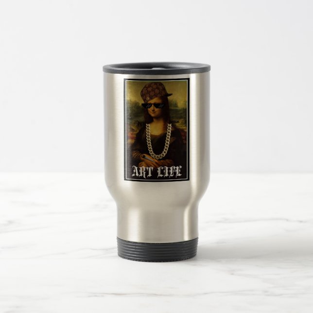 Caneca Térmica Mona Lisa Thug Life Art Life (Centro)