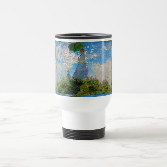 Caneca Térmica Monet Mulher Guarda-Sol Impressionismo (Centro)