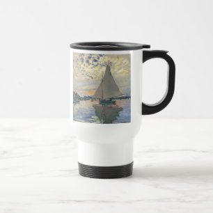 Caneca Térmica Monet Sailboat French Impressionism Classic Art